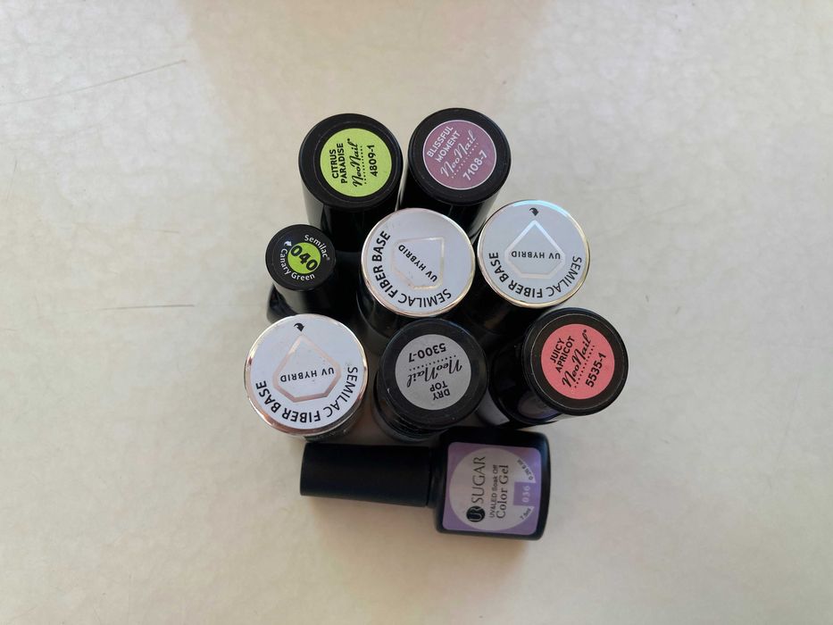 Semilac NeoNail bazy topy lakiery hybrydowe + gratis