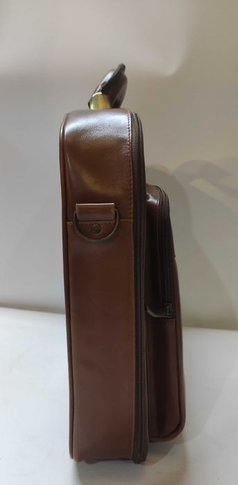 Nowa Torba skórzana na laptopa 13,3" jasny brąz, 100% skóra