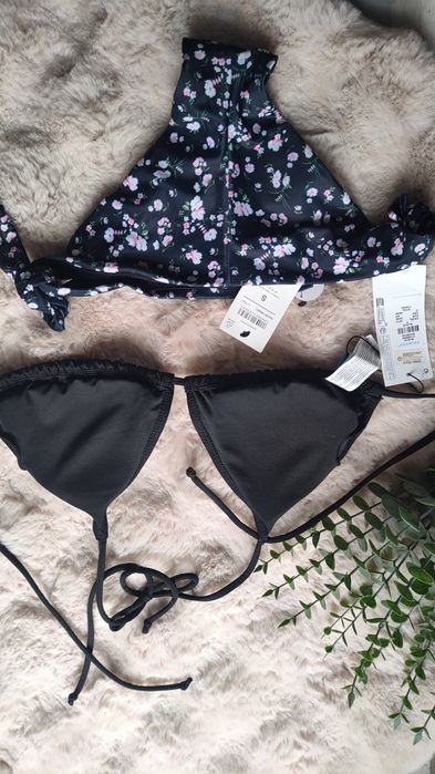 Bikini dwuczęściowe S/36 klasyczne trójkątne