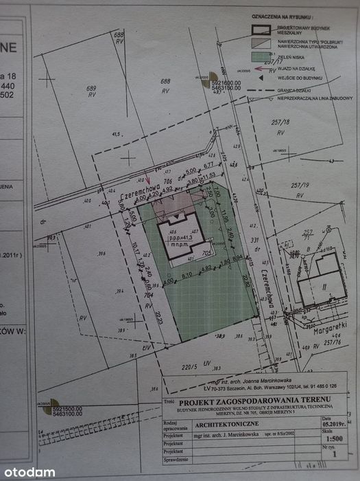 Sprzedam działkę bud.o pow. 1197 m² - Widok 2