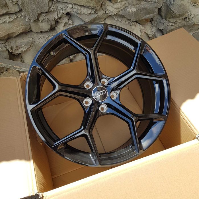 Диски НОВІ R19 Audi 5x112 A4 A6 A8 A5 A7 Q5 Q7 E-Tron VW Tiguan Passat Caddy CC Skoda Superb Kodaiq  Ауди Чорні 19 ТОП