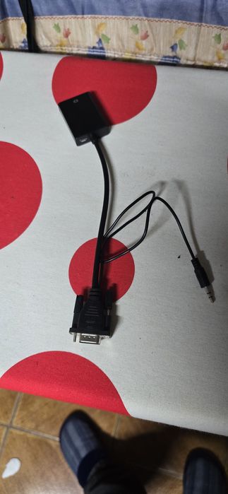 Conversor de hdmi femea  para vga macho