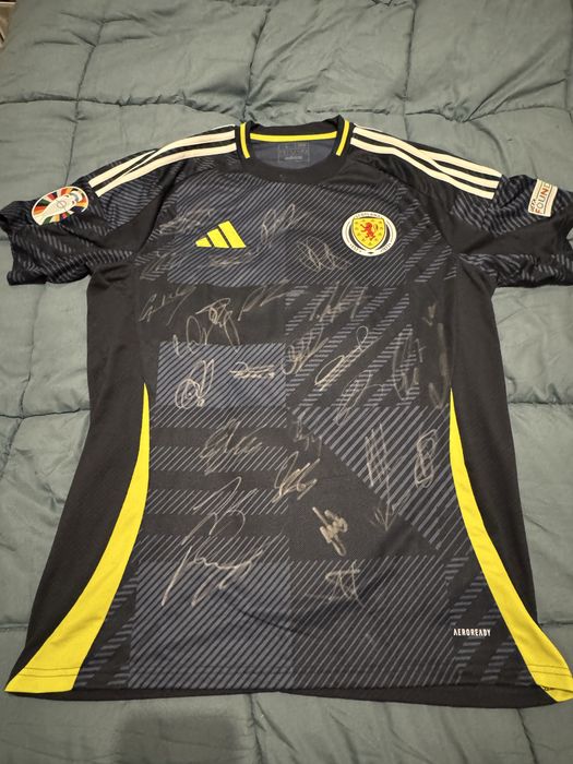 Camisola Seleção Escocesa Euro 2024 autografada com certificado