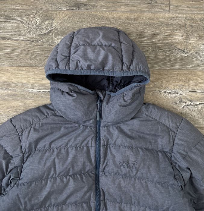 Kurtka Jack Wolfskin Stormlock lekka puchowa Męska L szara