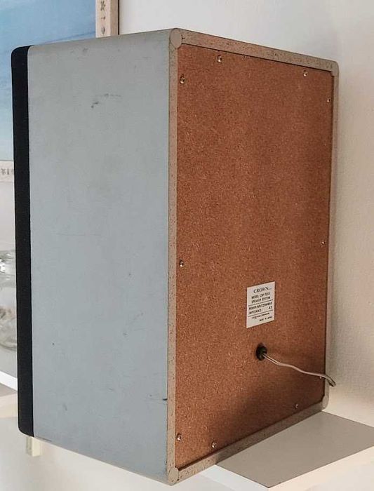 Aparelhagem alta fidelidade gira discos hi fi Crown 1970