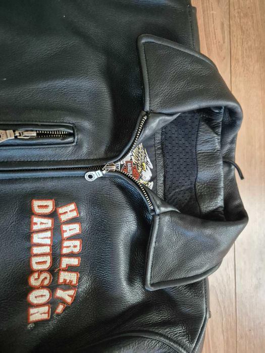 Casaco pele Harley Davidson tamanho L para homem