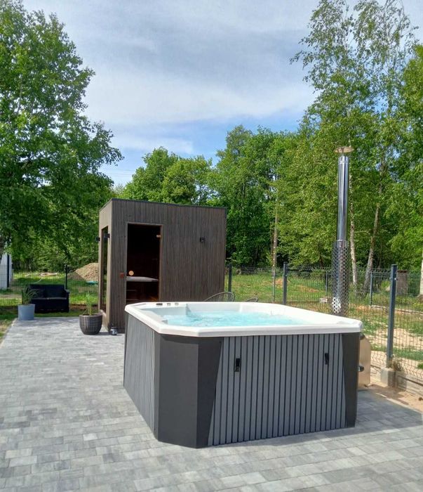 ETNA 5osobowe Jacuzzi Jakość PREMIUM! Balia ogrodowa gorąca beczka!SPA