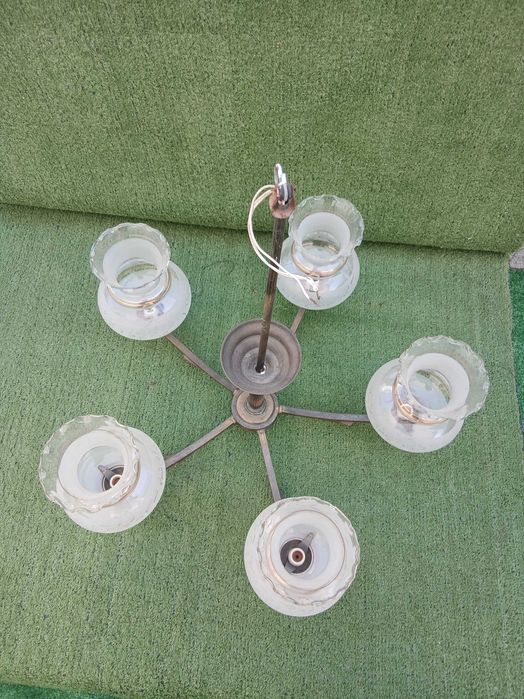 Candeeiro de teto rústico