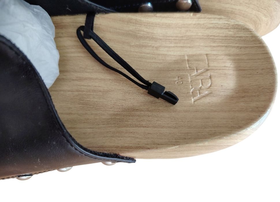 ZARA nowe skórzane chodaki 40