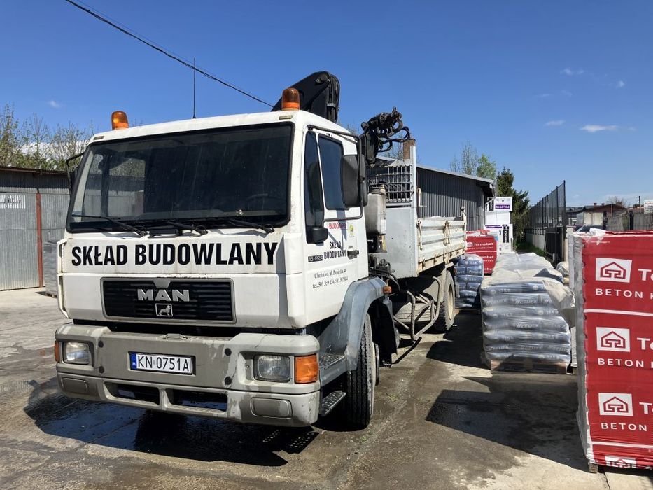 MAN 15.224  MAN 15.224 + HDS Fassi F110 + wywrotka | 251 tys. km | gotowy do pracy