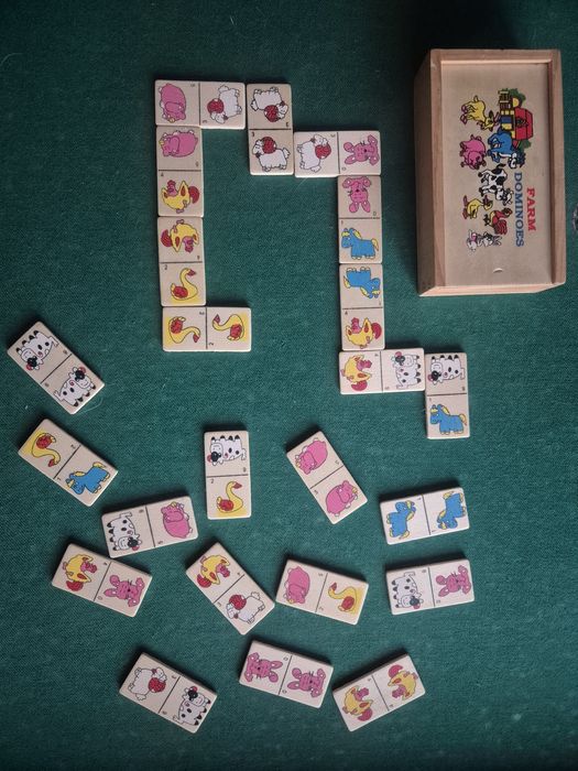 Domino drewniane