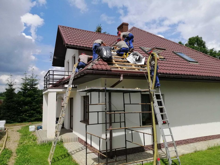 Naprawa dachu po kunie | Wdmuchiwanie Celulozy | UBEZPIECZENIE | KUNA
