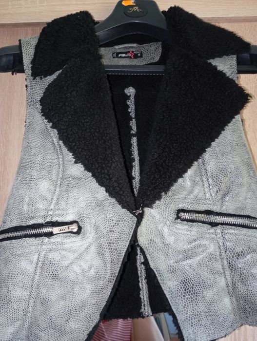 Kamizelka a'la góralskie futro