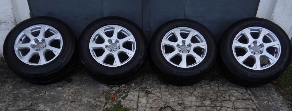 Oryginalne alufelgi AUDI Q5 17 cali 5x112 ET39 + opony letnie