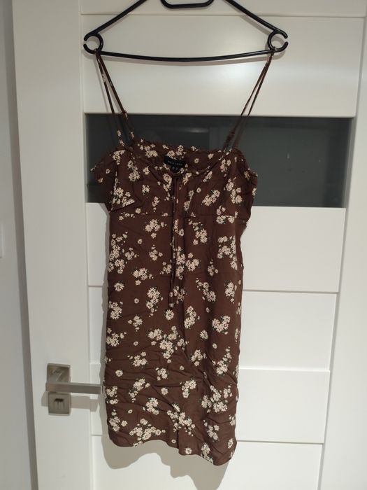 New Look brązowa letnia sukienka r.40
