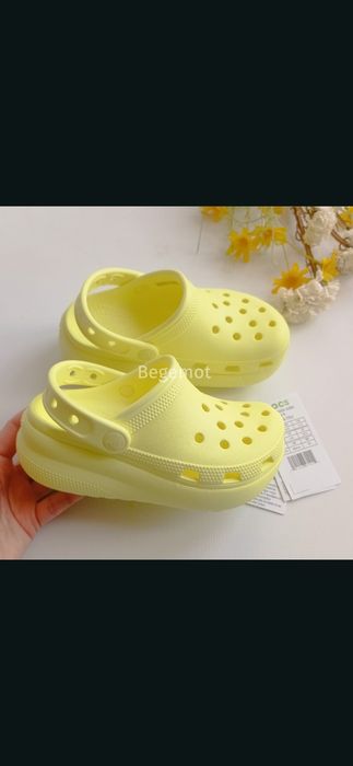 Сабо crocs cutie на дівчинку платформа