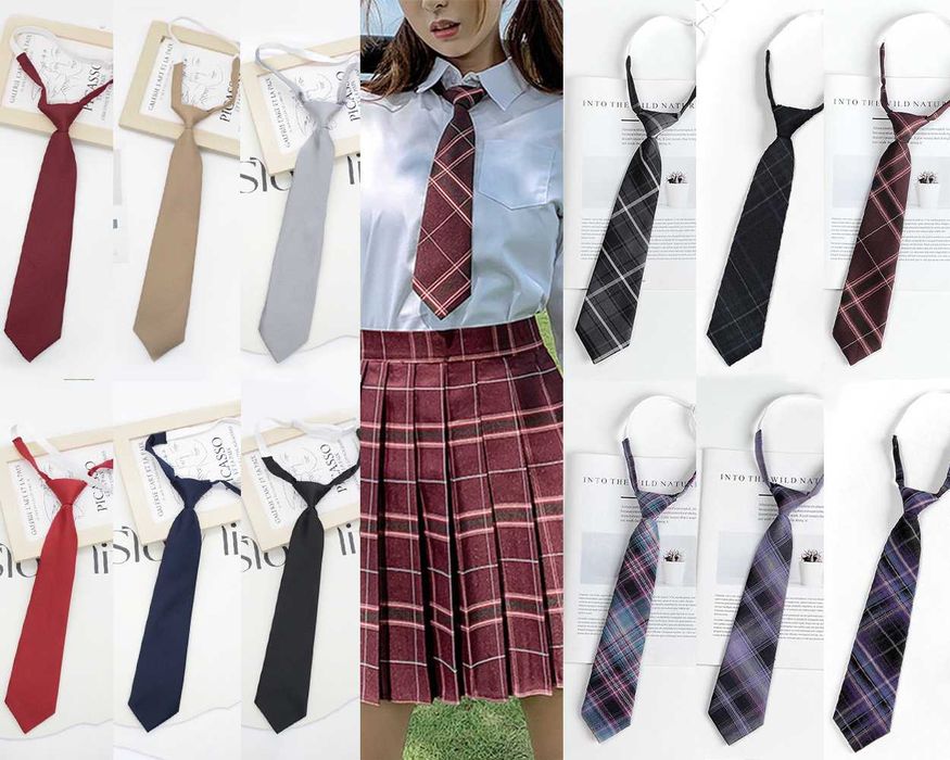 Чорна краватка на резинці жіноча регат на дівчинку класичний галстук