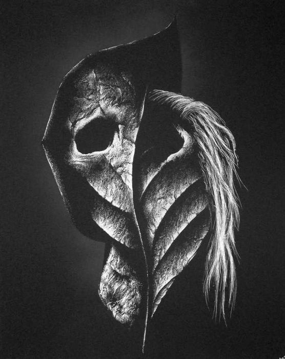 Ręcznie grawerowany obraz na blasze... oryginalna rama opalona...