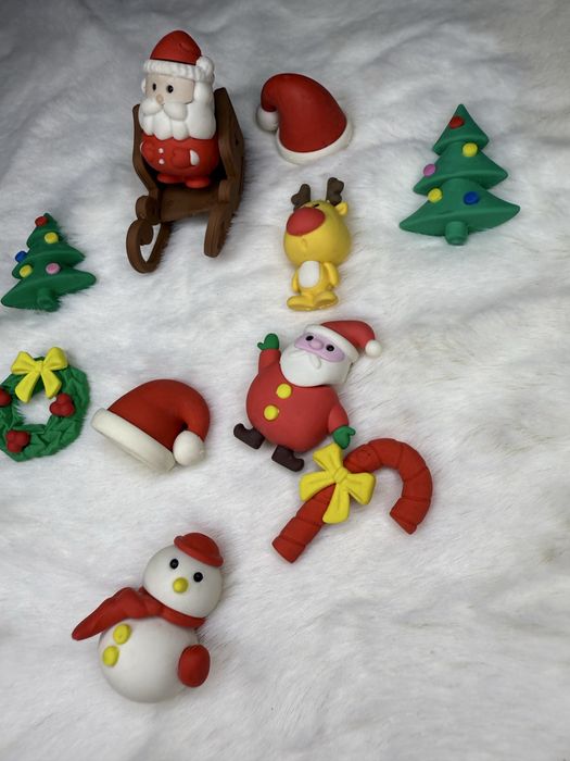 Zestaw gumek do ścierania gumki świąteczne Boże Narodzenie