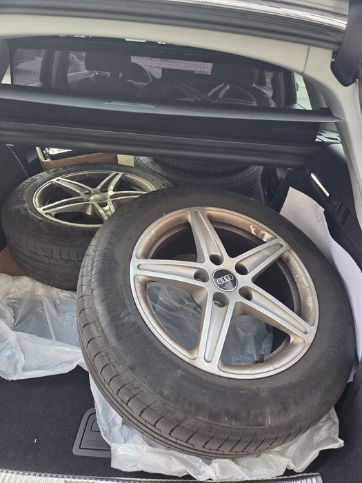 4 jantes originais de audi A4 c/pneus novos
