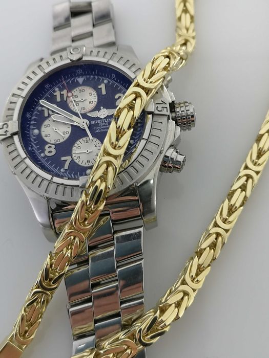 Złoty łańcuszek Królewski 148,35g/65cm Próba 585. Nowy (2008)