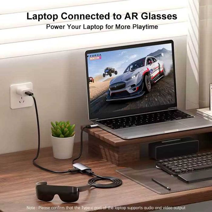 Адаптер живлення Type-C Type-C 4k USB PD65W для окулярів XREAL Air/One