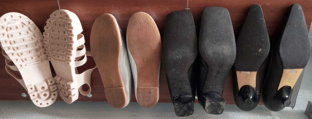 Conjunto 4 Pares Sapatos 38 Sabrinas Sandálias Senhora