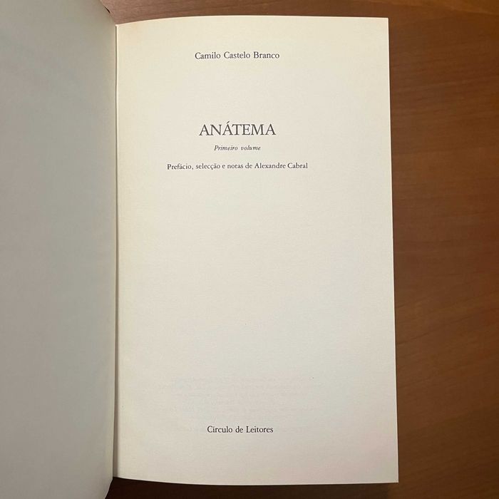 Camilo Castelo Branco - Anátema