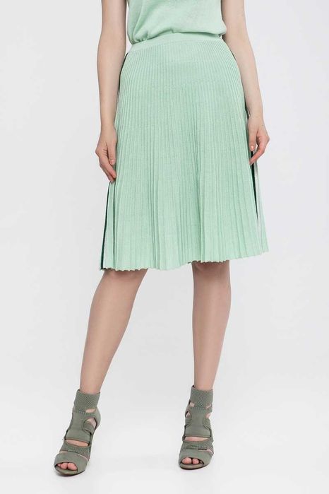 Спідниця Sewel міді бірюзова миди бирюзовая плиссе плісе юбка весняна