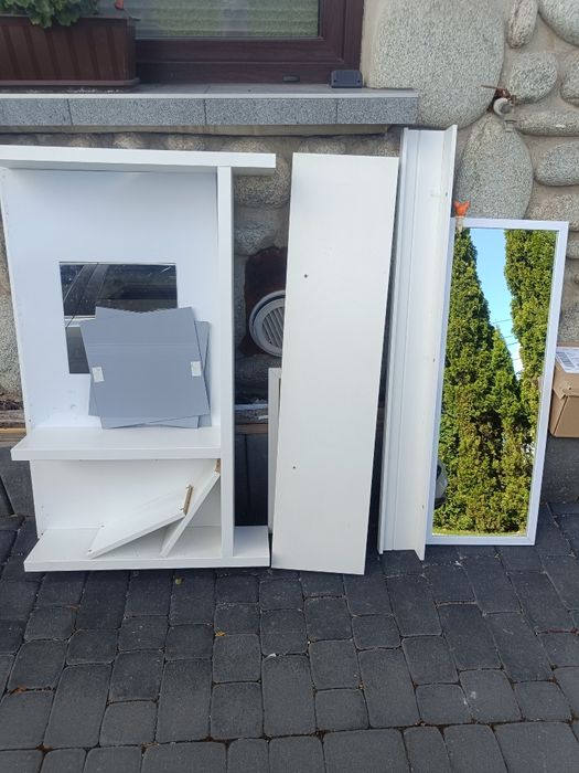Oddam, , 2 półki, lustro Ikea stan db