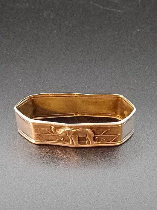 Argola de Guardanapo de Bebé Antiga em Prata