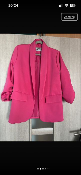 Komplet garnitur różowy