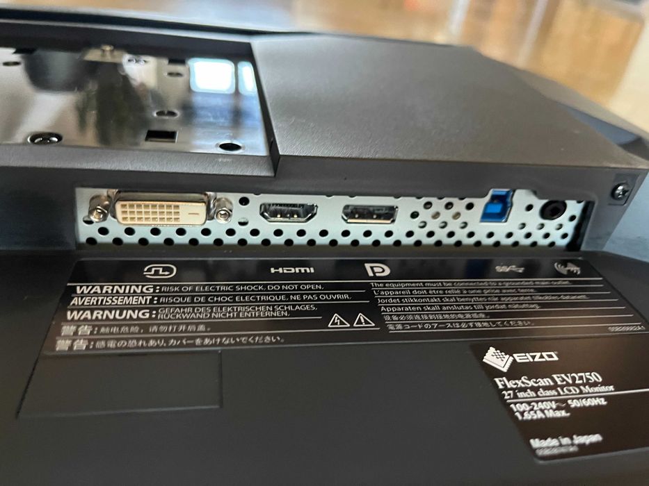 Eizo EV2750 FlexScan monitor LED 27" 2560 x 1440 px IPS/PLS FV 23 Kl.A