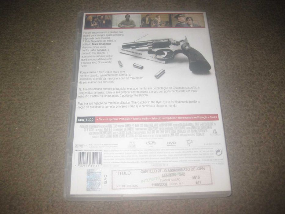 DVD "Capítulo 27 - O Assassinato de John Lennon" com Jared Leto