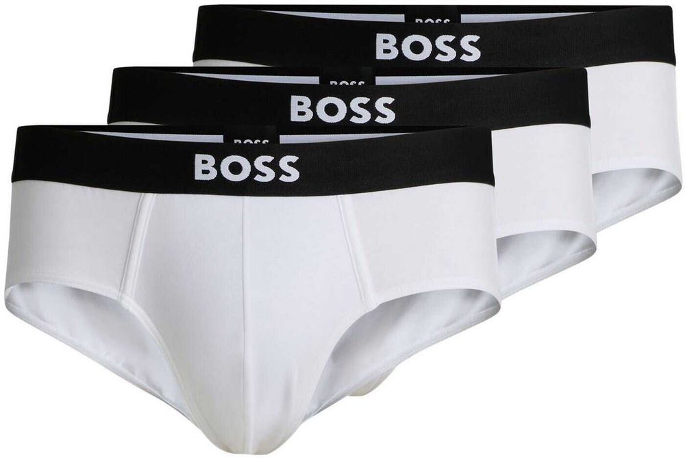HUGO BOSS slipki 3 PAK slipów męskich BOSS ONE WHITE