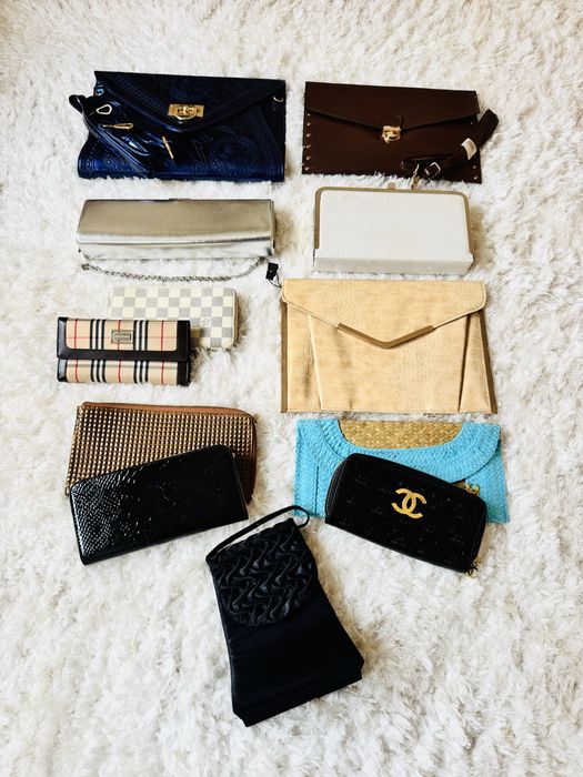 Conjunto de carteiras e porta-moedas