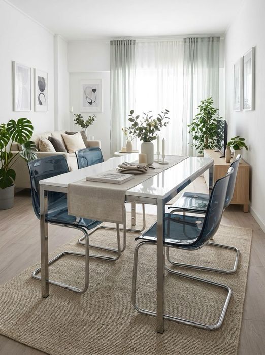 Mesa com 4 cadeiras para  sala de estar
