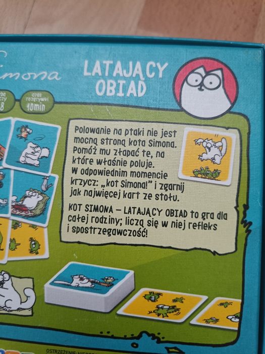 Gra rodzinna Kot Simona Latający Obiad wydawnictwa MDR.
