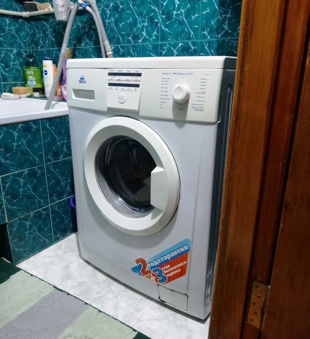 Вузька пральна машина б/у ATLANT 45У101, 4.5 кг, робоча.