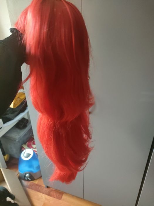 Wig Diluc Genshin Impakt cosplay