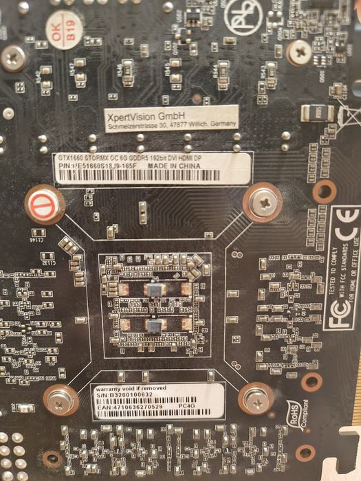 GeForce GTX 1660 Stormx OC 6g Gddr5