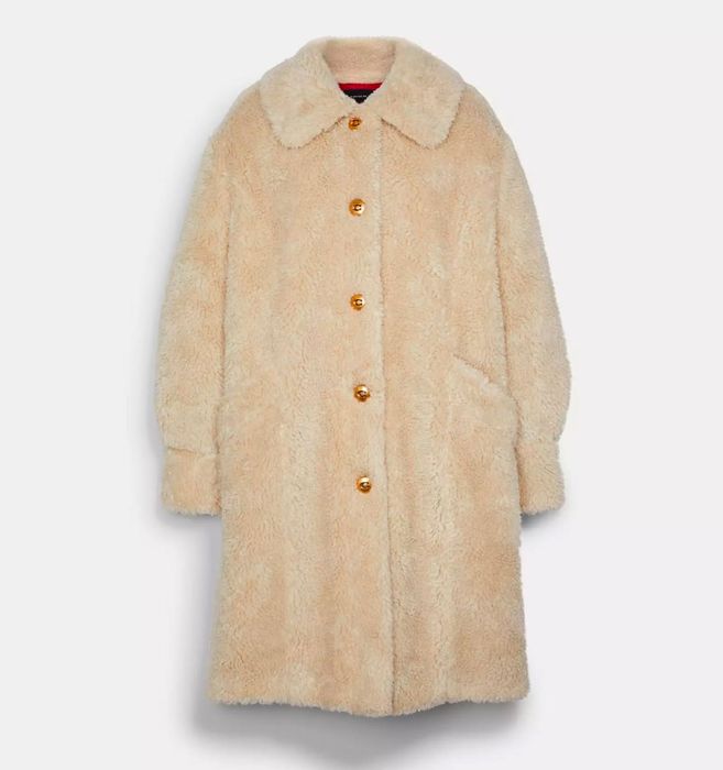 Шуба хутряне пальто Coach S оригінал