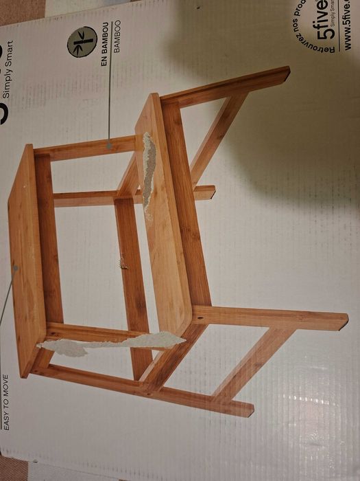 Taboret/podnóżek z 2 stopniami BAMBUSOWY