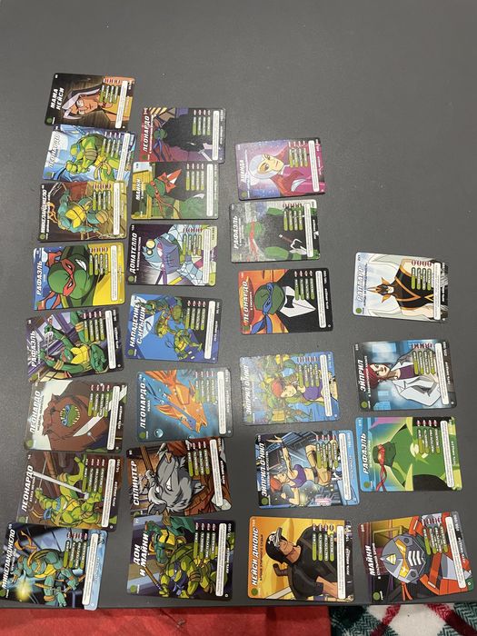 Колекицонные карточки Черепашки ниндзя