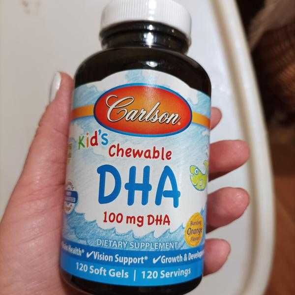 Норвежская Омега 3 для детей, ДГК, DHA, 100 мг, детская омега 3