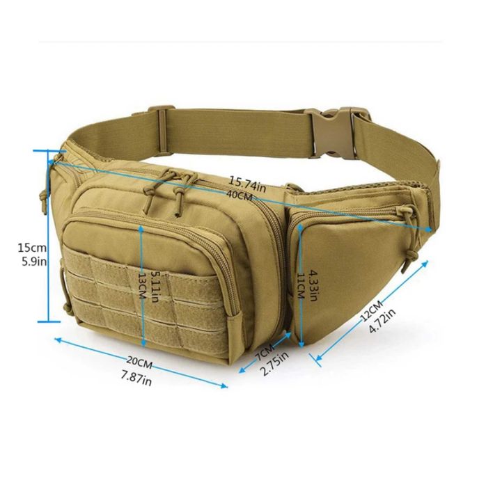 Тактическая сумка-бананка с кобурой TWP. Цвет: чёрный, койот, олива