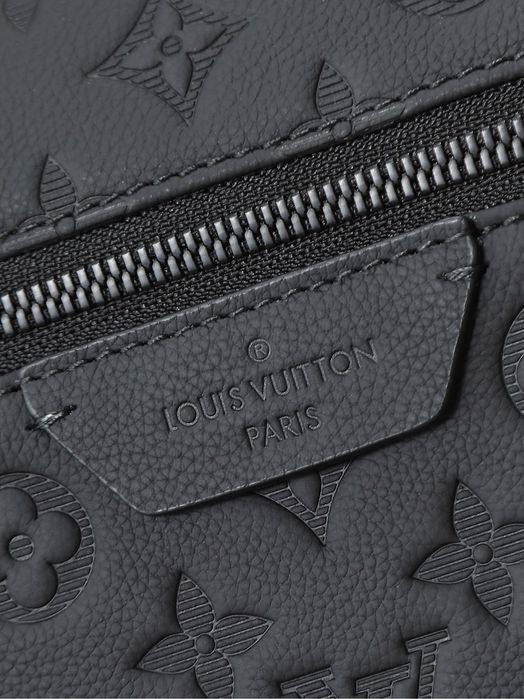 Louis Vuitton Discovery рюкзак мужской черный кожаный портфель ранец