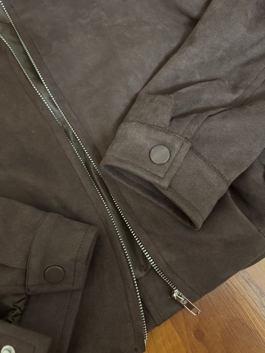 Бомбер із замші ( Італія) шоколадного кольору