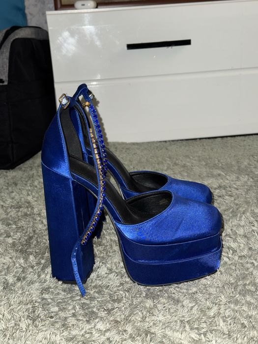 Туфлі сині Versace версаче 38 розмір