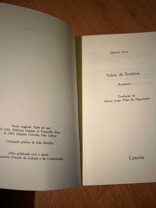 Valete de Sombras     MICHEL HOST